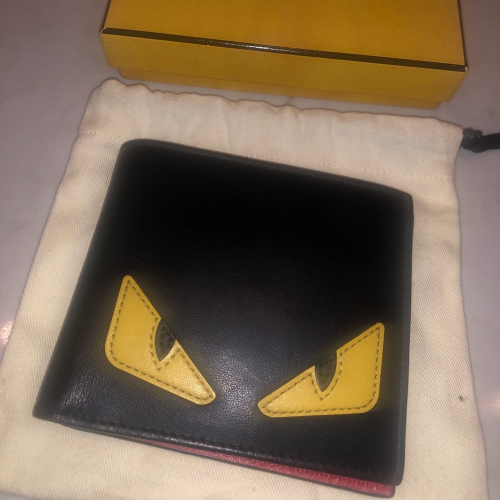 Black Bug Eyes Fendi Wallet
